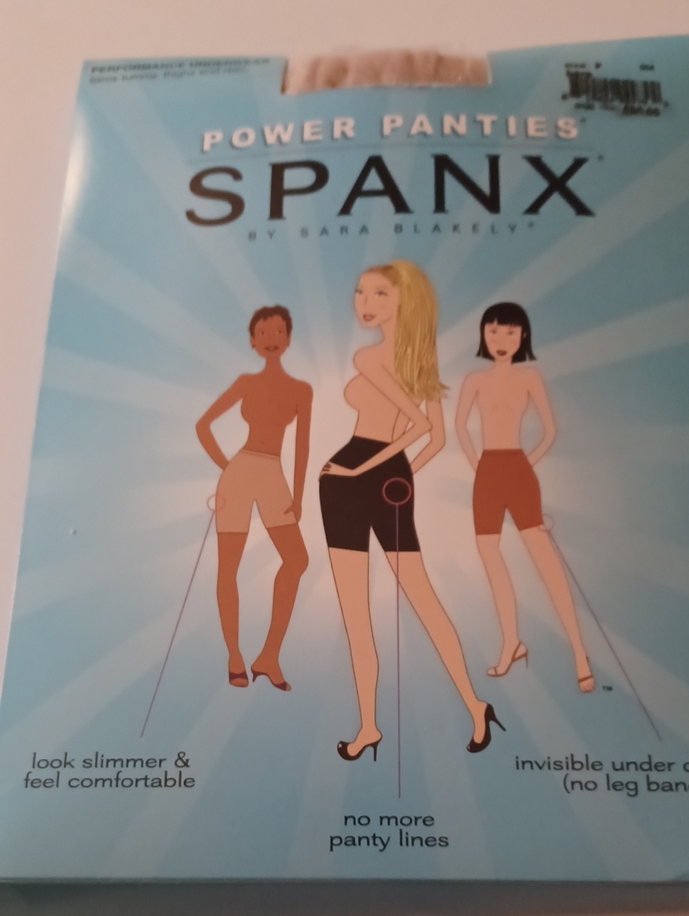 Spanx Power Panties Size F Bare New Performance Underware Slimming